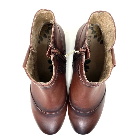 Taos Womens Oh Snap Dress Zip Bootie- Whiskey Smooth Leather - Picture 5 of 8